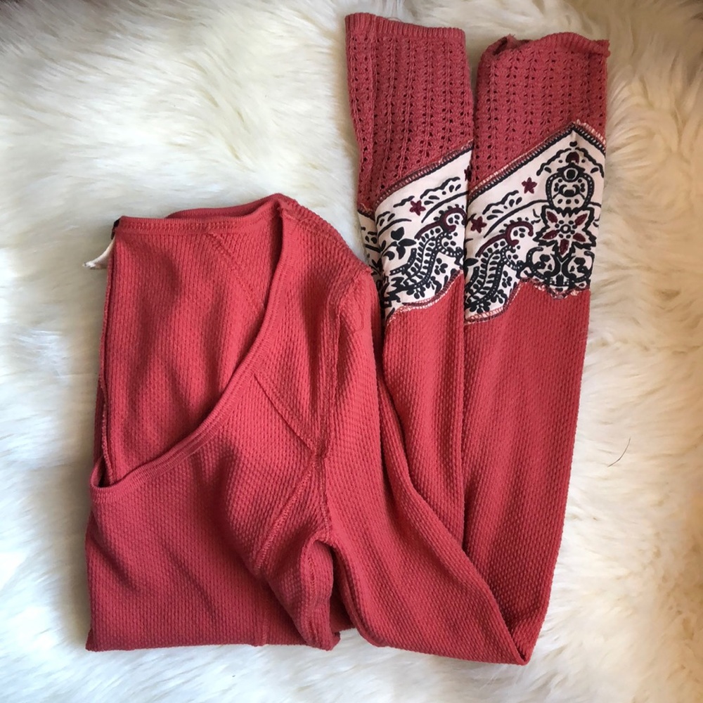 Free People embroidered shirt